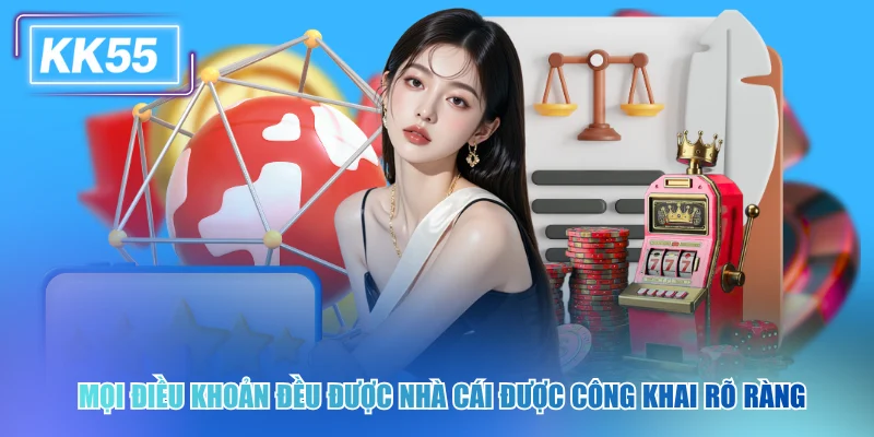 Mọi điều khoản kk55 đều được nhà cái được công khai rõ ràng